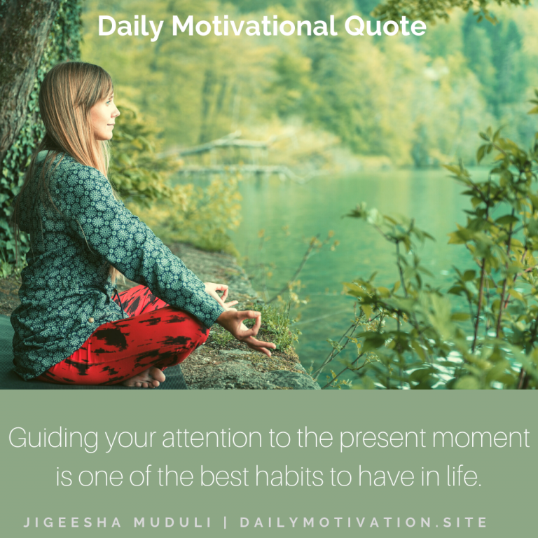 Be in the present moment