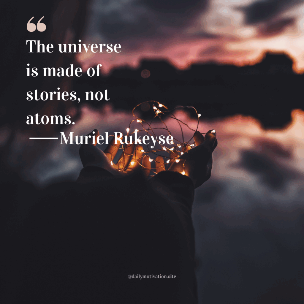 Hands holding glowing fairy lights against a pink and purple sunset sky reflected in calm water.