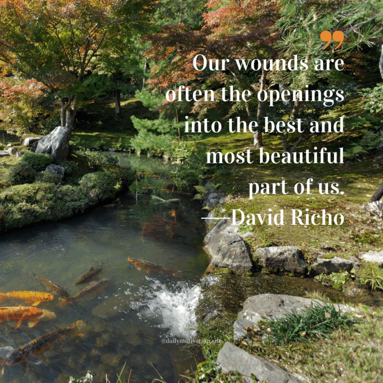 Tranquil Japanese-style garden with a pond filled with colorful koi fish and surrounded by lush greenery.