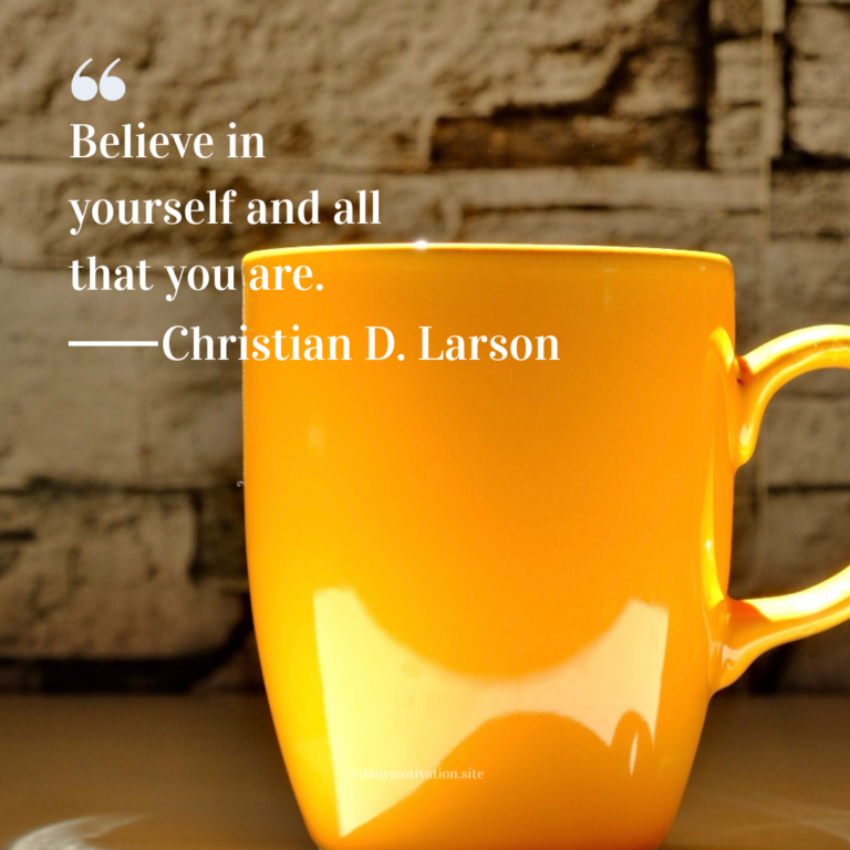Bright yellow ceramic mug sitting on a surface against a textured stone wall background.